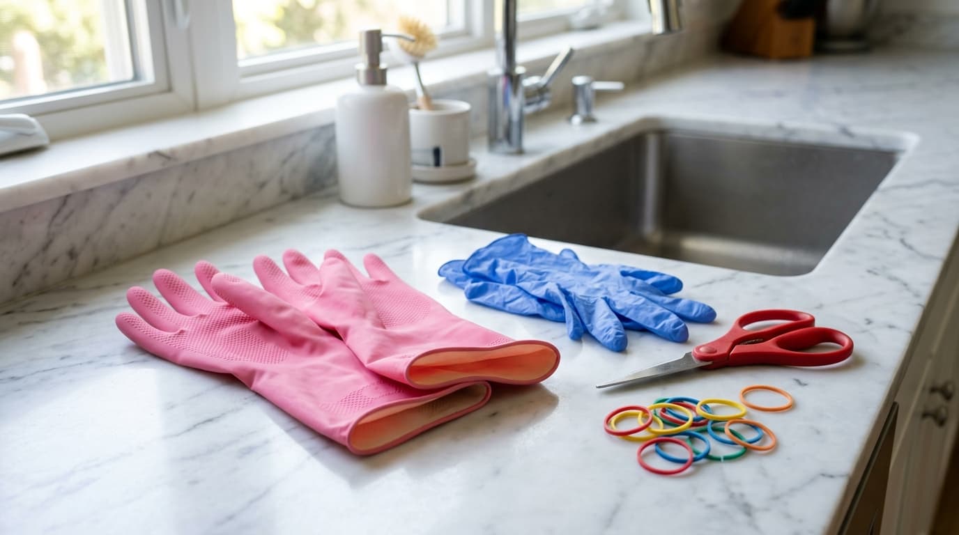 Disposal guide for Rubber Dishwashing Gloves & Nitrile/Latex Disposable Gloves