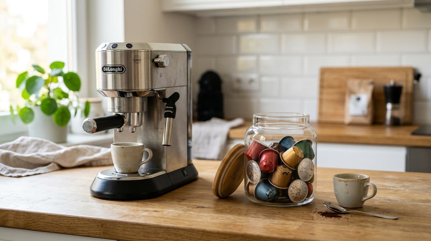 Disposal guide for Nespresso & Dolce Gusto Coffee Capsule