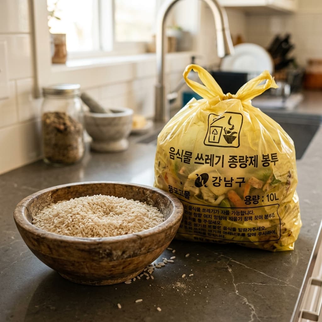 쌀·오래된 쌀·벌레 뜬 쌀·곡물 올바른 배출 방법