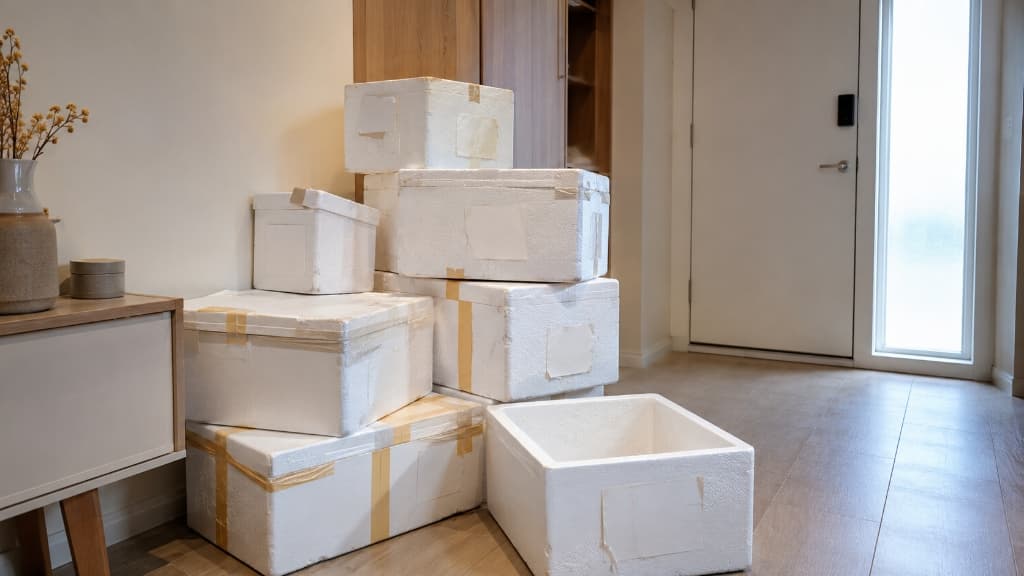 Disposal guide for Styrofoam & Shipping Box