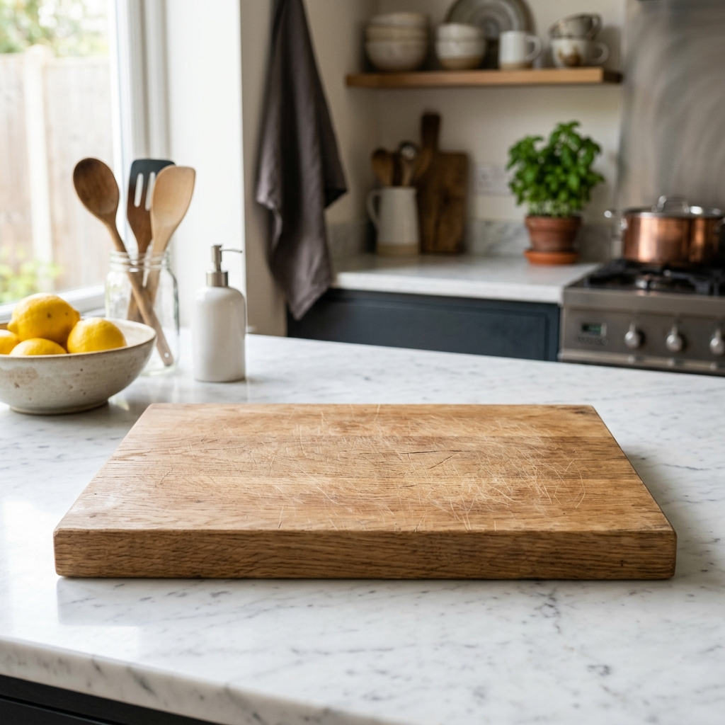 Wooden & Plastic Cutting Board Disinfection Guide | Coarse Salt & Vinegar Deep Sterilization Before
