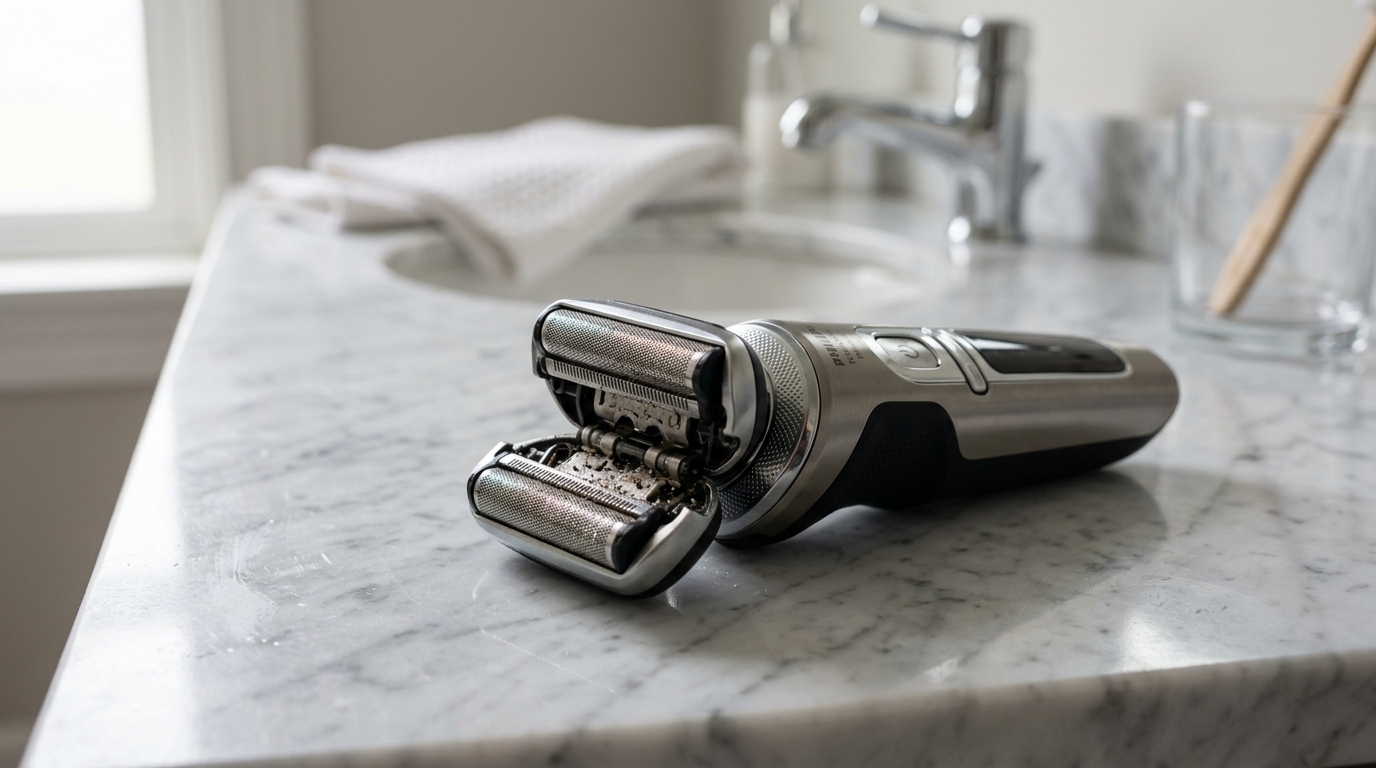 How to Deep Clean & Sanitize an Electric Shaver: Foil Blade Grime, Odor & Folliculitis Care Before