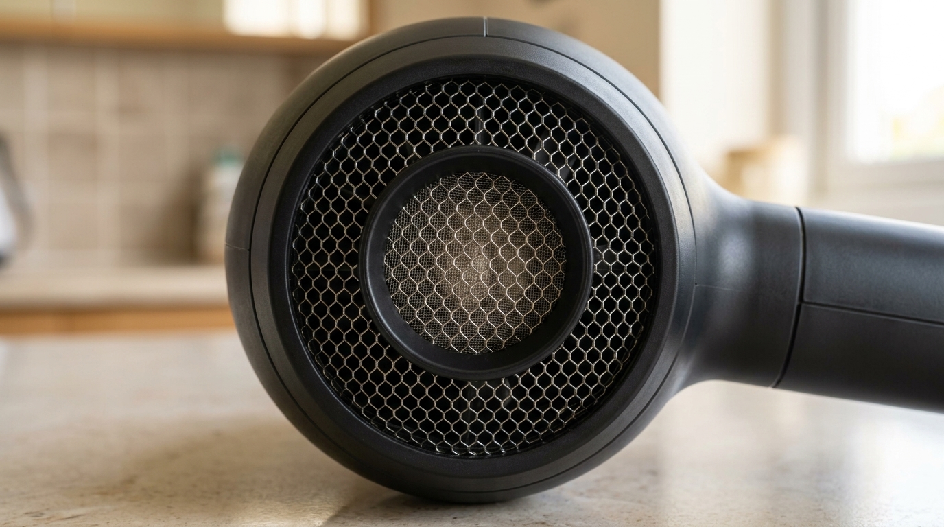 How to Clean Hair Dryer Lint Filter & Fix Burning Smell | Safe Appliance Care After
