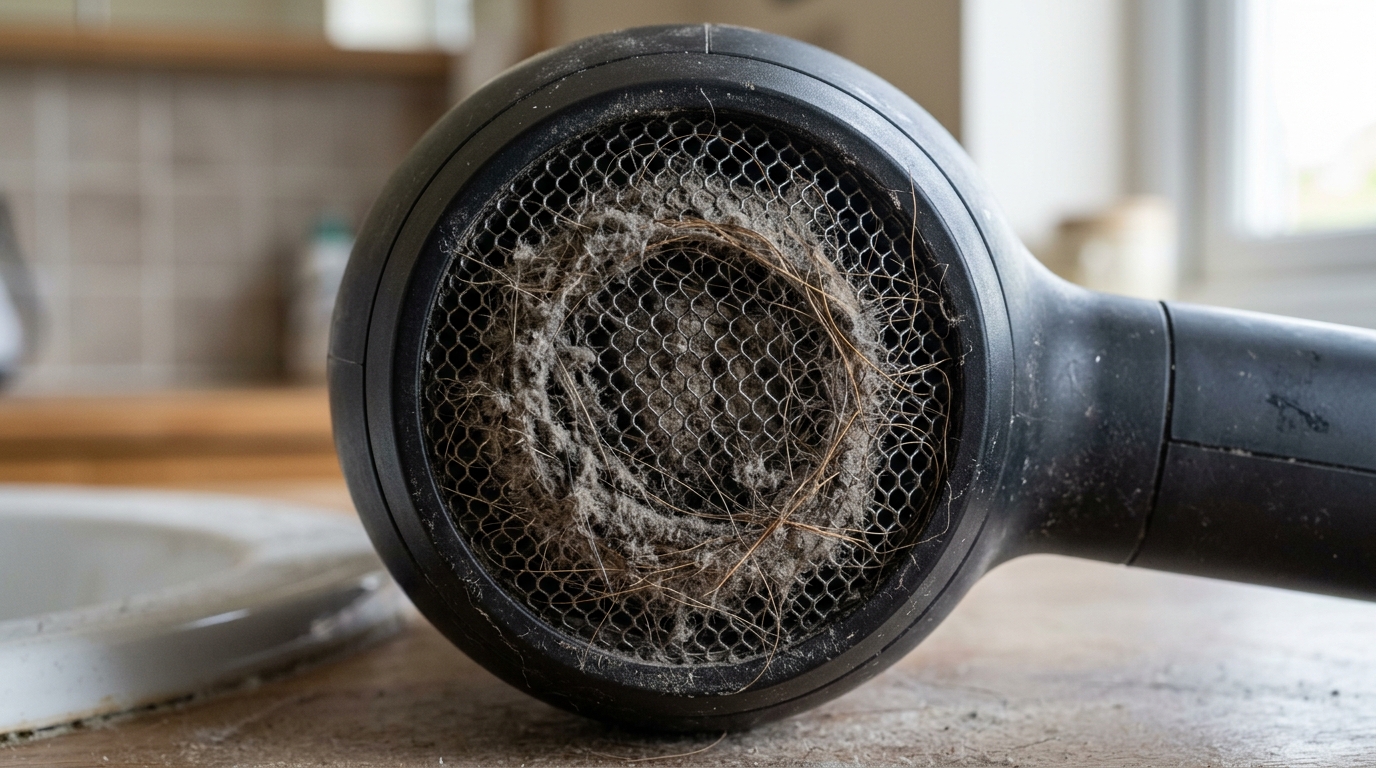 How to Clean Hair Dryer Lint Filter & Fix Burning Smell | Safe Appliance Care Before