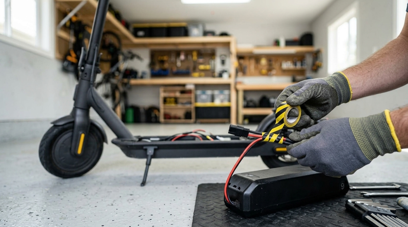 Electric Scooter & E-Bike Disposal: Lithium Battery Removal & Bulky Waste Registration 1단계 이미지