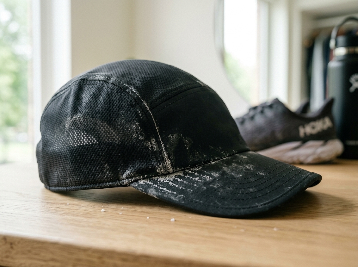 Running Cap Sweat Stain & Visor Brim Shape Care Guide | Gentle Hand Wash Method Before