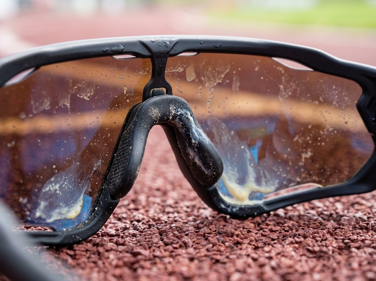 Sports Sunglasses Lens Sweat Spot & Mirror Coating Care Guide | Neutral Soap Wash Before