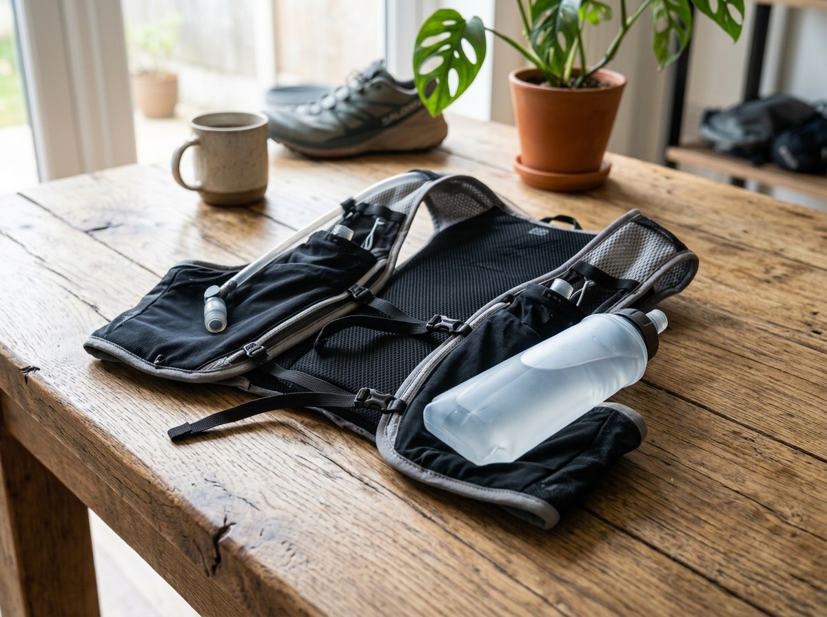 Trail Running Hydration Vest & Soft Flask Care Guide | Sweat Salt Hand Wash Method After
