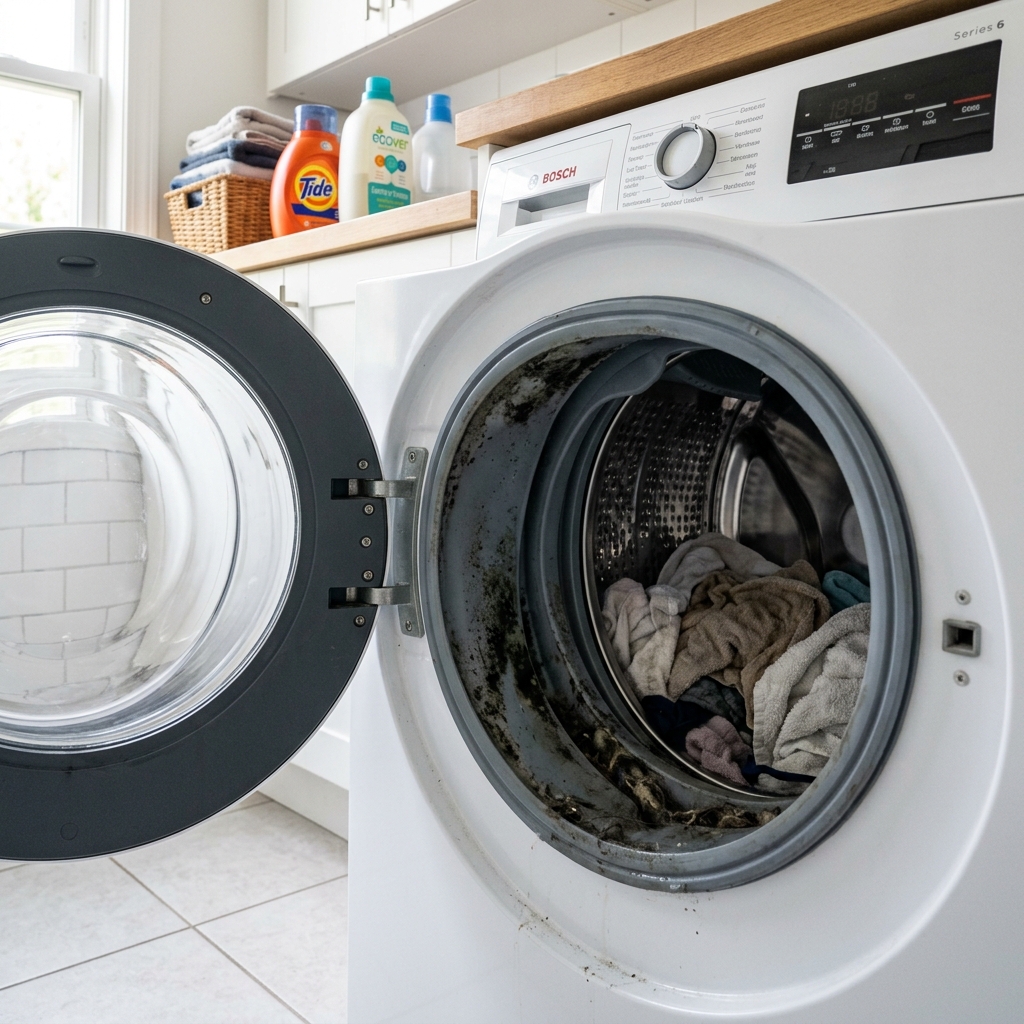 Washing Machine Tub Mold & Musty Odor Removal Guide | Sodium Percarbonate & Bleach Deep Sterilization Before