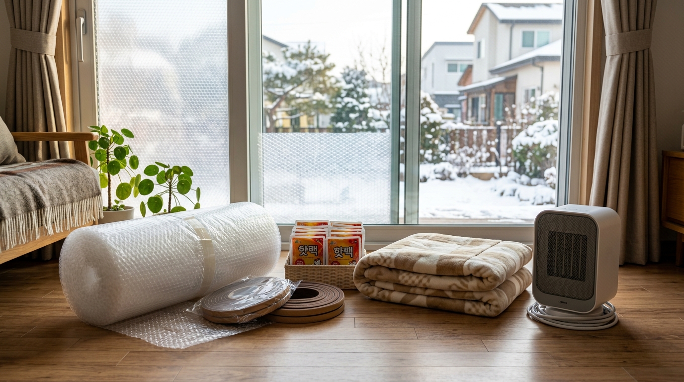 Winter Weatherproofing & Heating Appliance Disposal Guide (Heat Packs, Bubble Wrap, Weatherstrip Tape, Water Heated Mattress)