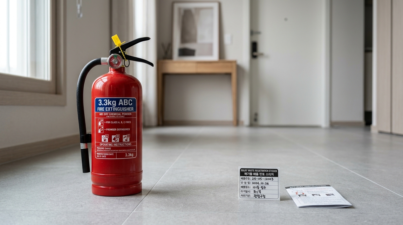 Expired Fire Extinguisher (10-Year Limit) Disposal and Bulky Waste Sticker Registration Guide